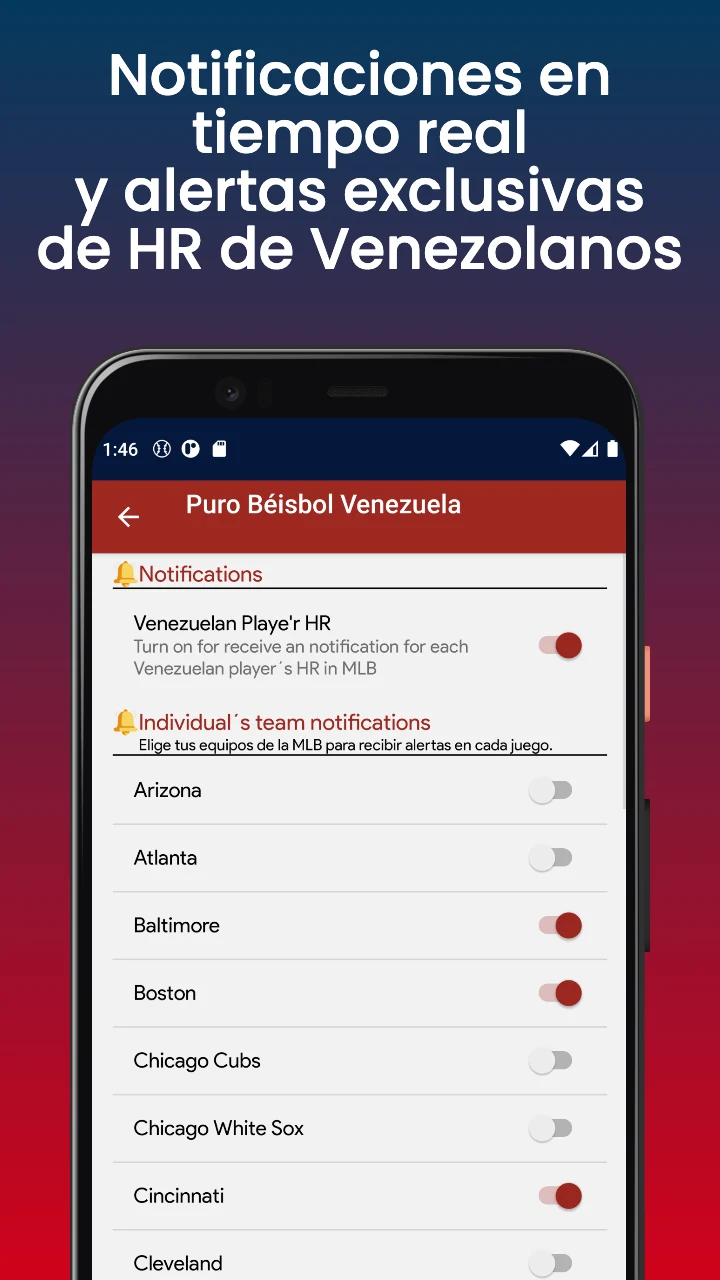 Puro Béisbol Venezuela screenshot